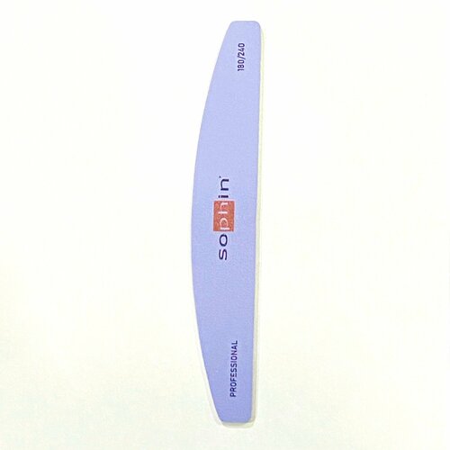 SOPHIN Профессиональная пилка для ногтей полукруг фиолетовая 180240 208₽