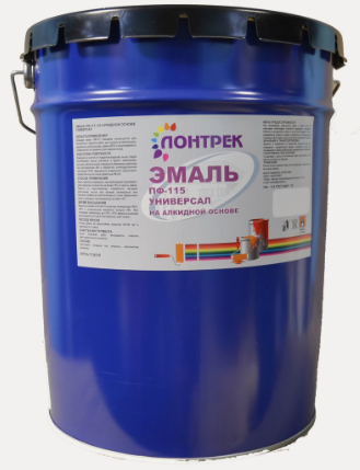 Изображение товара Эмаль ПФ-115 Лонтрек 20кг Серая Универсальная для Внутренних и Наружных Работ / Lontrek.