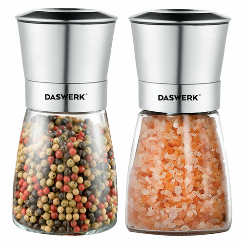 Механические ручные мельницы для соли и перца набор 2 шт нержавеющая сталь DASWERK 456628 1104₽