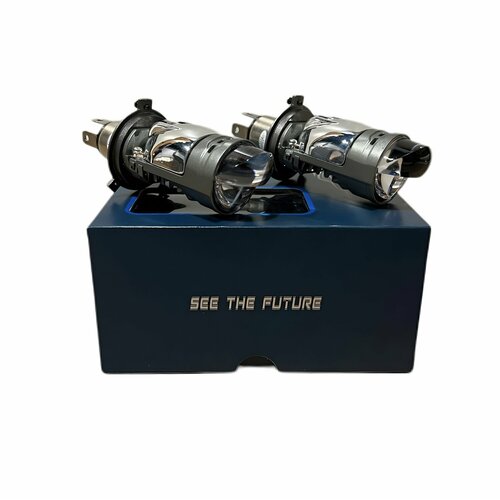 Мини линзы H4 Double Led 6500к для Toyota Land Cruiser Prado 120