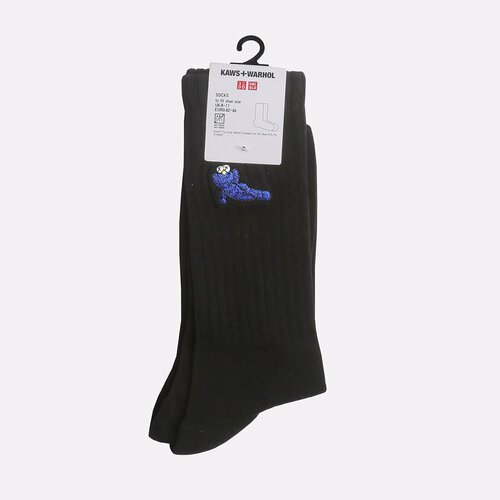 фото Носки uniqlo kaws + warhol, размер 42-46 / 27-29 cm, black