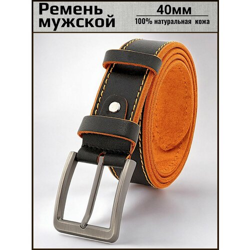 фото Ремень aksybelt для мужчин, размер 115, оранжевый