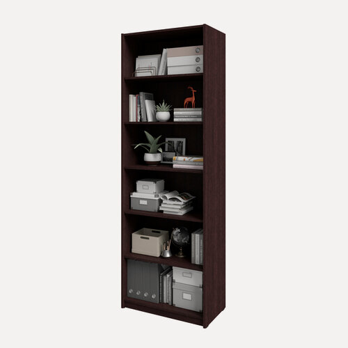 Изображение товара Стеллаж-800 Ширина 80 см, Глубина 28 см, Высота 215 см, цвет: Венге