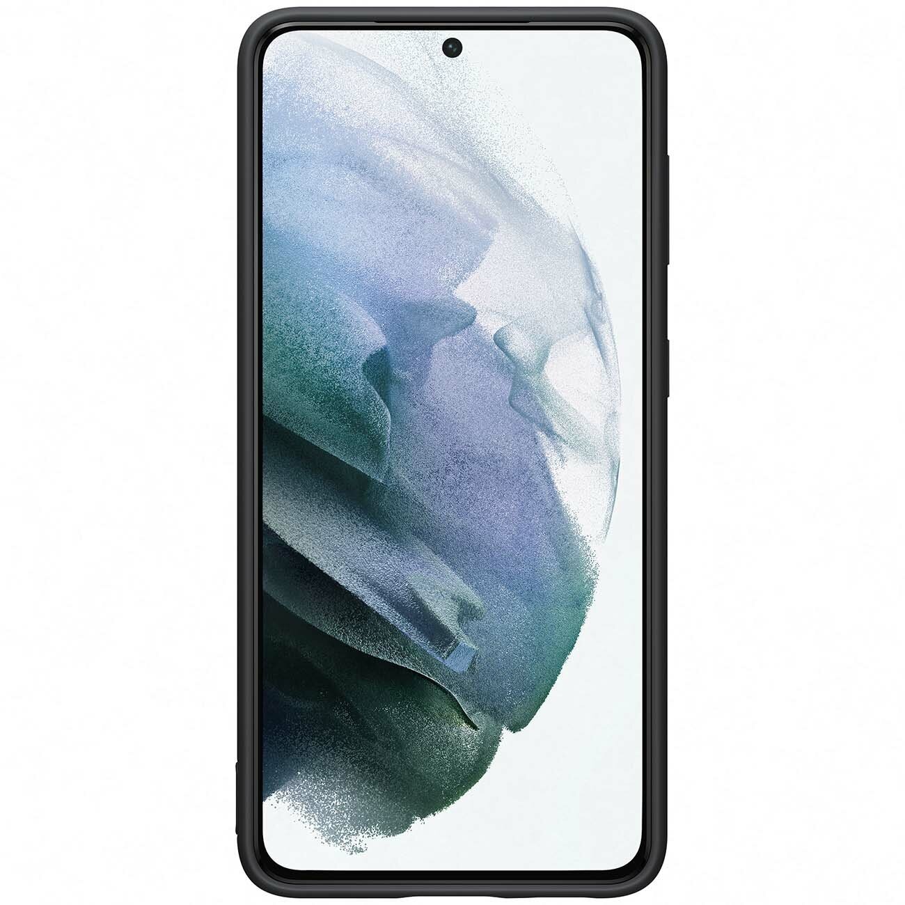Чехол (клип-кейс) SAMSUNG Silicone Cover, для Samsung Galaxy S21, черный [ef-pg991tbegru] - фото №4
