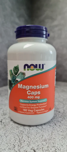 Изображение товара Now Foods, магний в капсулах, 400 мг, 180 растительных капсул