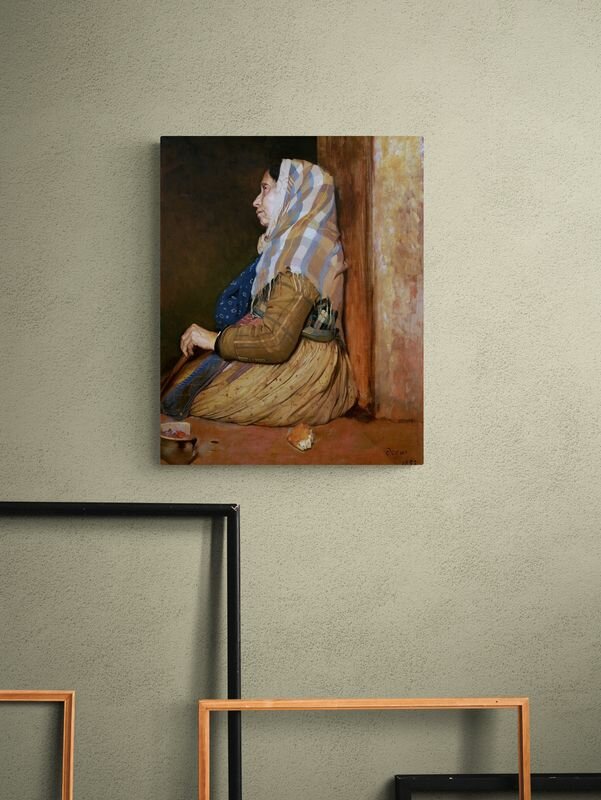 Эдгар Дега "Римская нищенка". Картина 60х50 см — фото 1