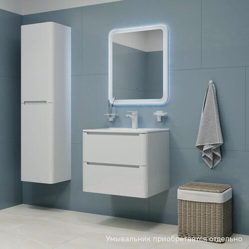 Изображение товара Тумба подвесная IDDIS Эдифис (Edifice) EDI60W0i95 60 см белый. Подходит умывальник 0106000i28