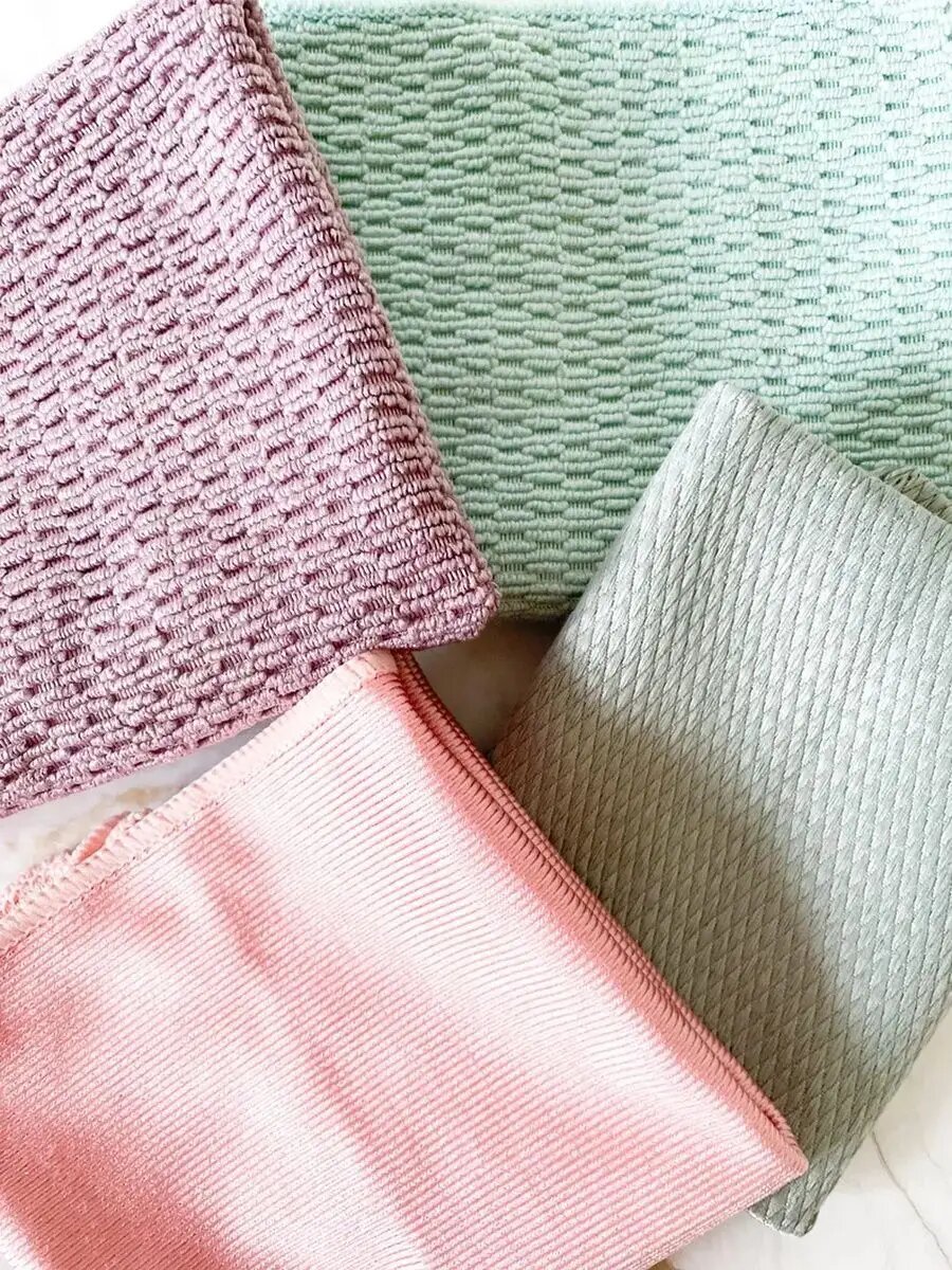 Тряпка для уборки пыли кухни, салфетка для стекол, набор — фото 1