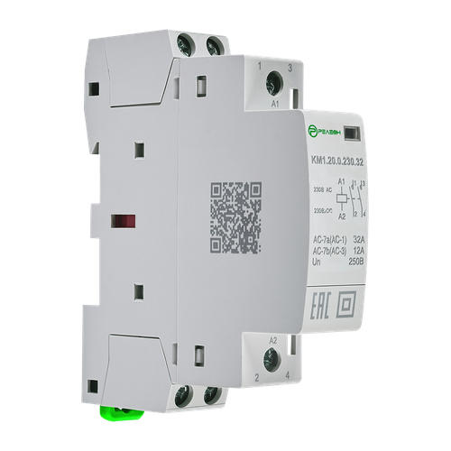 Модульный контактор 2НО контакта 32А; 230В AC/DC