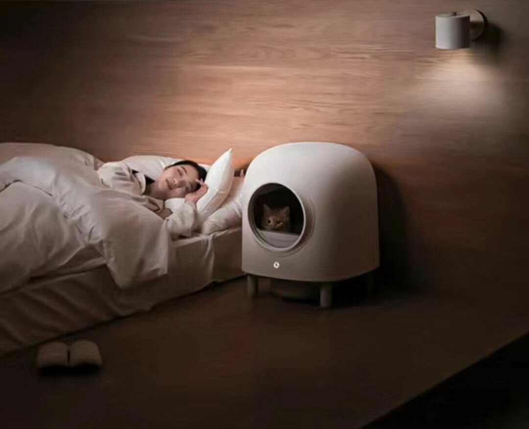 Изображение Полностью автоматический умный туалет для кошек Mijia, емкость для сбора фекалий 6 литров, емкость для кошачьих туалетов 5 литров