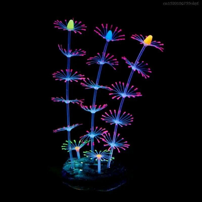 Светящиеся силиконовые кораллы для аквариума Pink