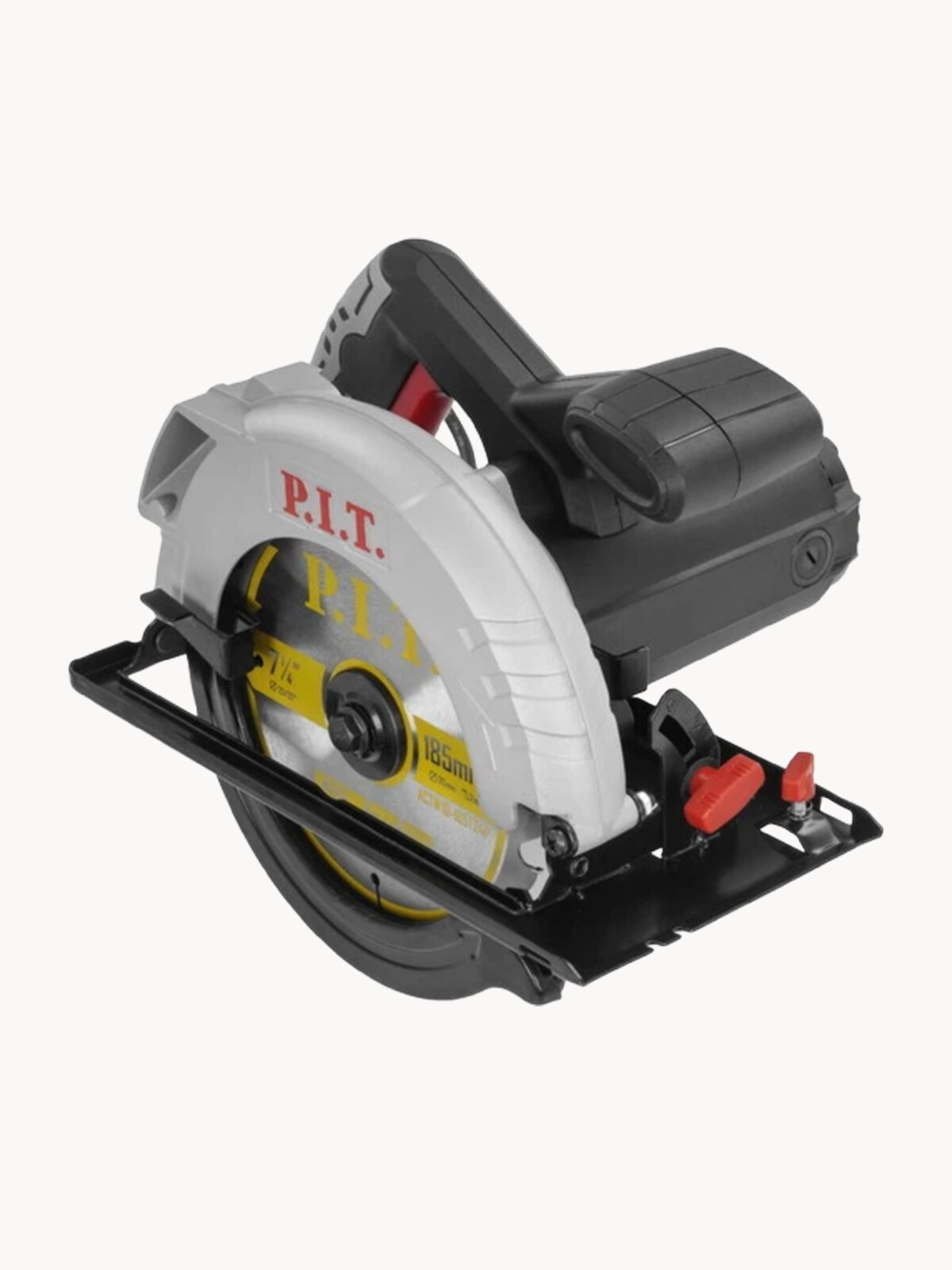 P.I.T. Циркулярная пила (дисковая) 185мм PKS185-D NEW, 1250Вт, 4500 об/мин, 60мм пропил