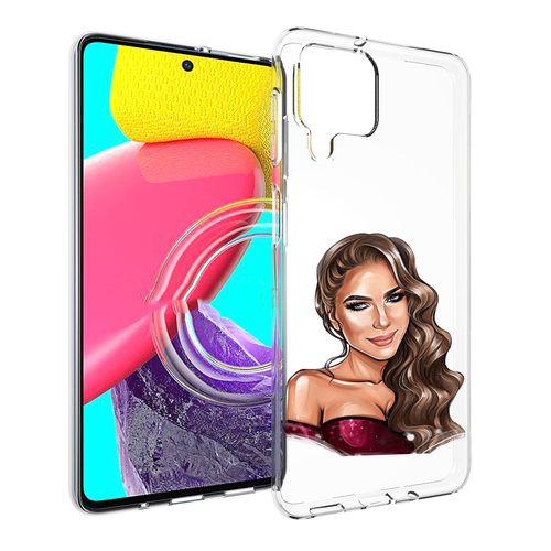 Чехол MyPads девушка-с-улыбкой женский для Samsung Galaxy M53 (SM-M536) задняя-панель-накладка-бампер