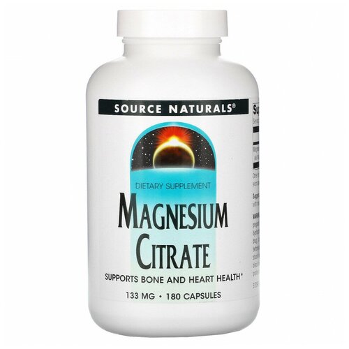 Source Naturals Magnesium Citrate (Цитрат магния) 133 мг 180 капсул