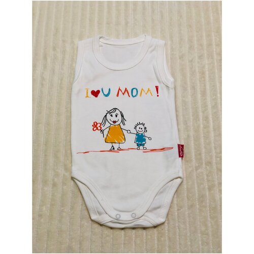 Боди Lullaby, размер 56 см, белый