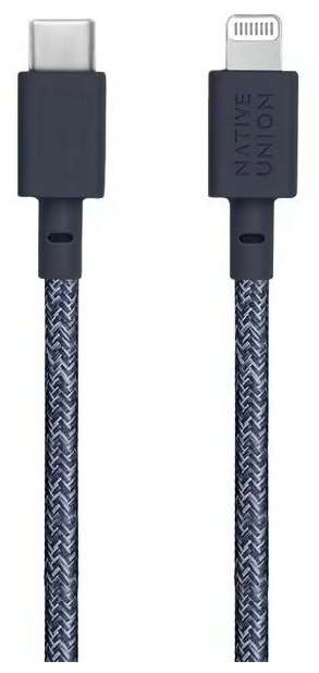 Кабель Native Union Belt Cable USB-C / Lightning, 3м, синий