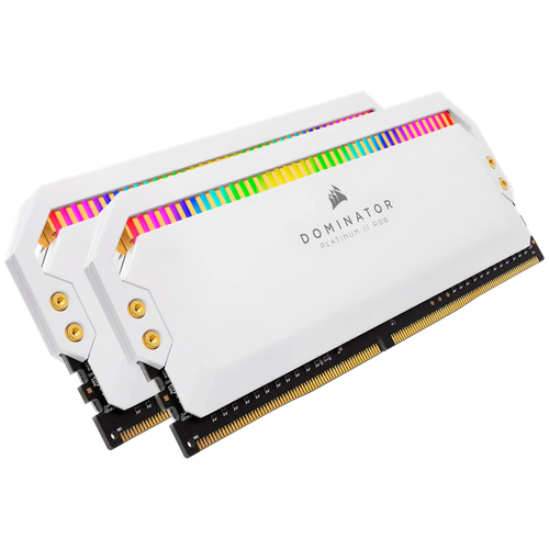 Оперативная память Corsair DDR4, 3600MHz 16GB 2x8GB DIMM, Unbuffered, 18-19-19-39, XMP 2.0, DOMINATOR PLATINUM RGB White Heatspreader, RGB LED, 1.35V (CMT16GX4M2C3600C18W)