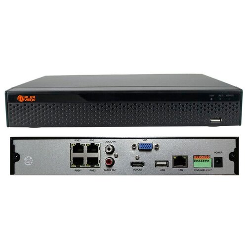 IP-видеорегистратор AVR-N1109 POE V2 9-канальный с 4 каналами POE