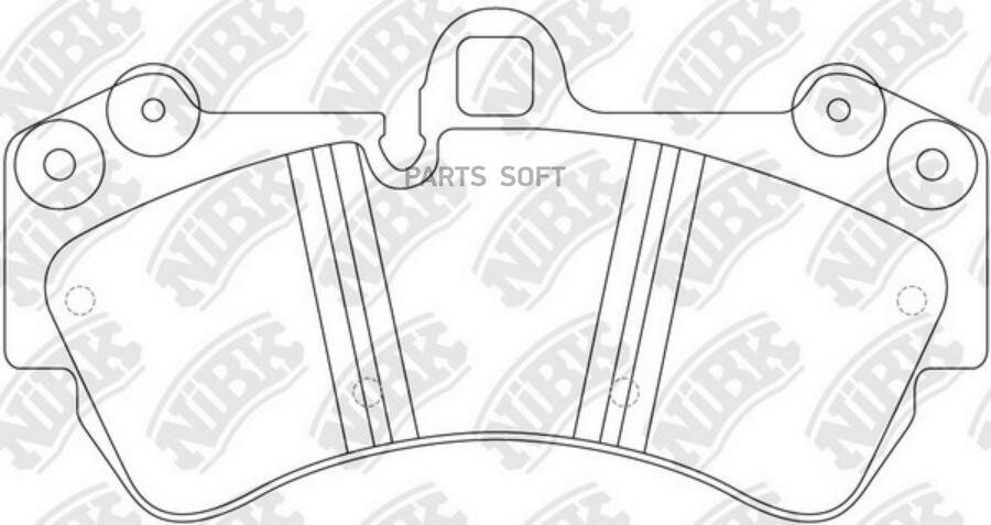 NIBK PN0345W Колодки тормозные дисковые | перед |