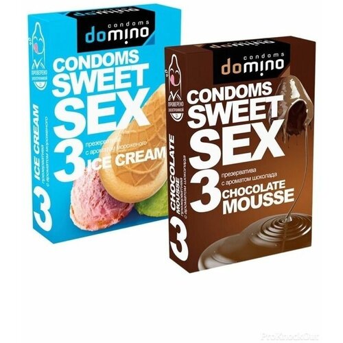 Набор презервативов DOMINO Sweet Sex Мороженое и Шоколад