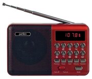 Радиоприемник Perfeo PALM FM+ 87.5-108МГц/ MP3/ питание USB или 18650/ красный (i90-BL)