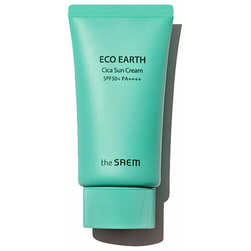 Солнцезащитный крем с экстрактом центеллы The Saem Eco Earth Cica Sun Cream SPF50+ PA++++ 50мл.