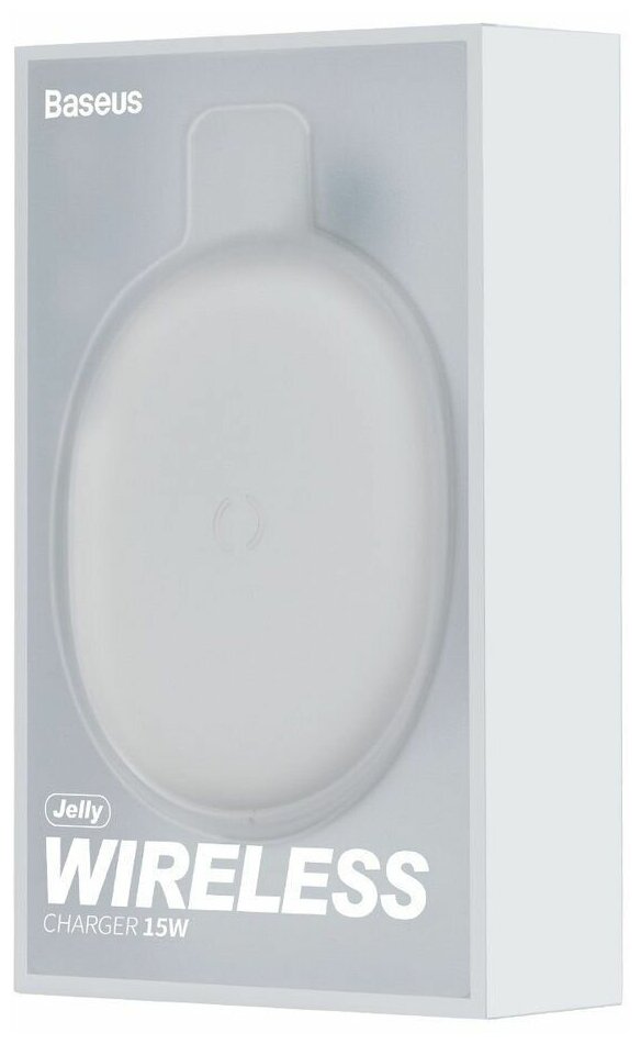 Беспроводное зарядное устройство Baseus Jelly Wireless Charger 15W White (WXGD-02) - фото №20