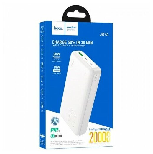 Портативный аккумулятор Hoco J87A Tacker PD20W+QC30 20000mAh