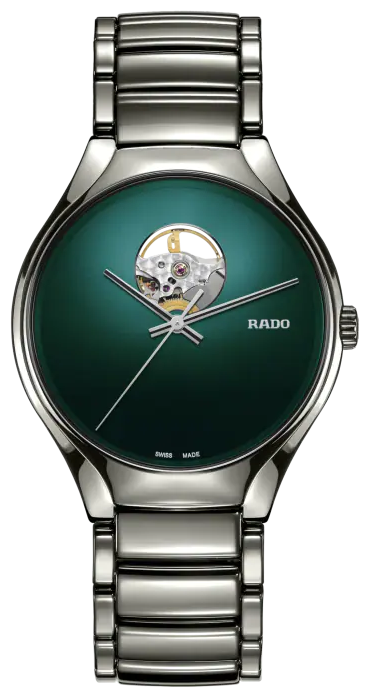 Наручные часы RADO, зеленый, серебряный