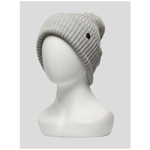 фото Шапка vitacci fg0056-07 женский серый 70% шерсть, 30% акрил