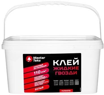 Жидкие гвозди MASTERTEKS PM акриловый экстрасильный 7,2кг белый, арт.9752866