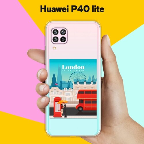 Силиконовый чехол London на Huawei P40 Lite силиконовый чехол с принтом all flowers for you для huawei p40 lite хуавей п40 лайт