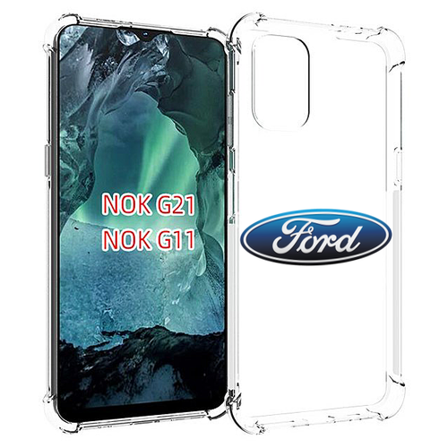 Чехол MyPads ford-3 мужской для Nokia G11 / G21 задняя-панель-накладка-бампер