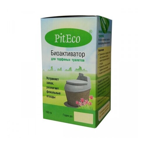 средство для биотуалетов piteco в160 биоактиватор для торфяных туалетов 160 г Биоактиватор для торфяных туалетов Piteco 160 гр.