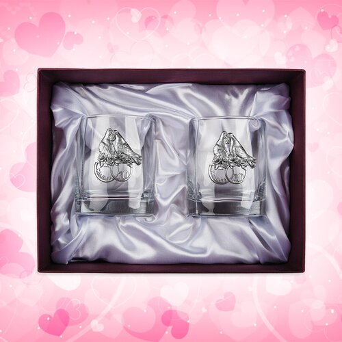 Набор бокалов для виски 10 лет свадьбы