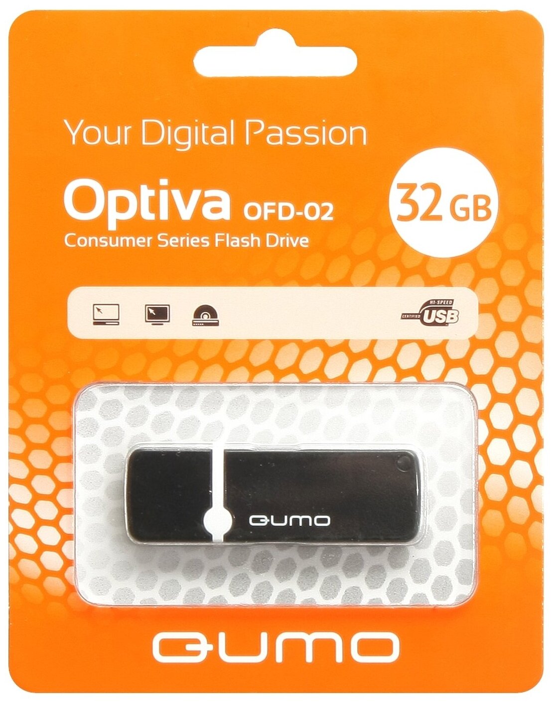 Флешка USB 16Gb QUMO Optiva 01 USB2.0 зеленый QM16GUD-OP1 - фото №4