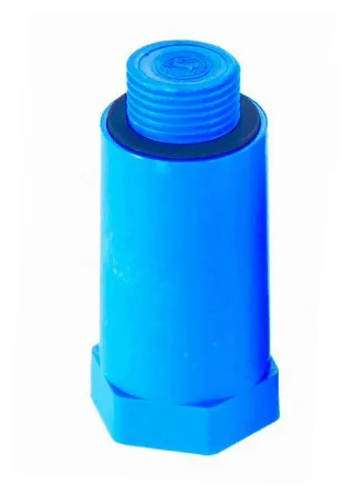 Заглушка 1/2Н Пластиковая синяя ( уапковка-5 шт)