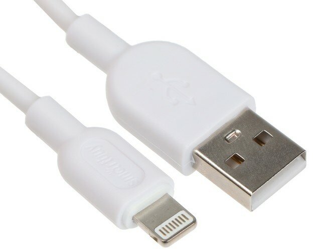Кабель Lightning S01, Lightning - USB, 2.4 А, 1 м, зарядка + передача данных, белый