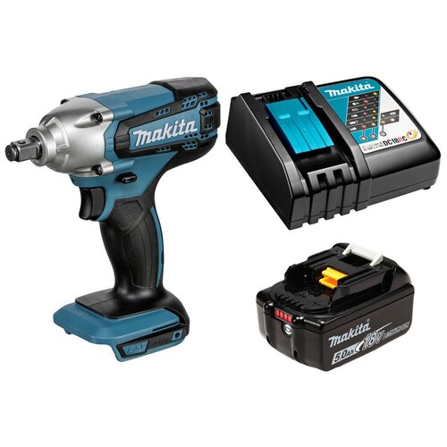 Гайковерт аккумуляторный 18В 190Нм - 12 Makita DTW190 Li-Ion 1x5Ач зу DTW190RT 2314000₽