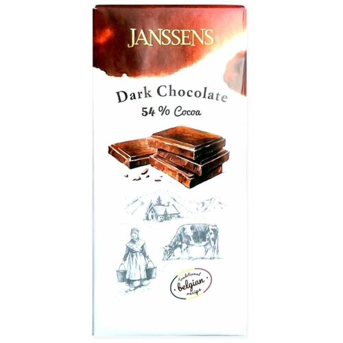 Шоколад темный Janssens 54% какао 90г
