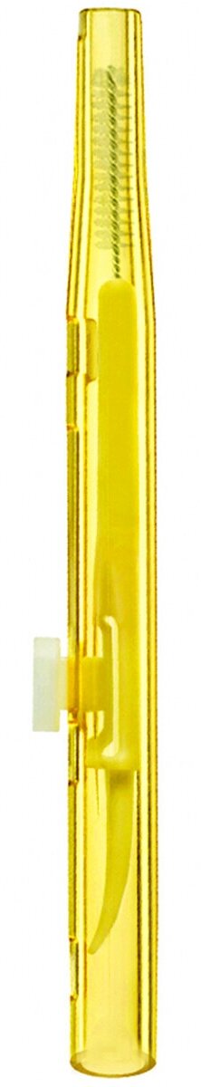 Innovator Cosmetics Комплект щеточек для бровей и ресниц Baby Brush 1.0 мм, желтый цвет, 5 шт.
