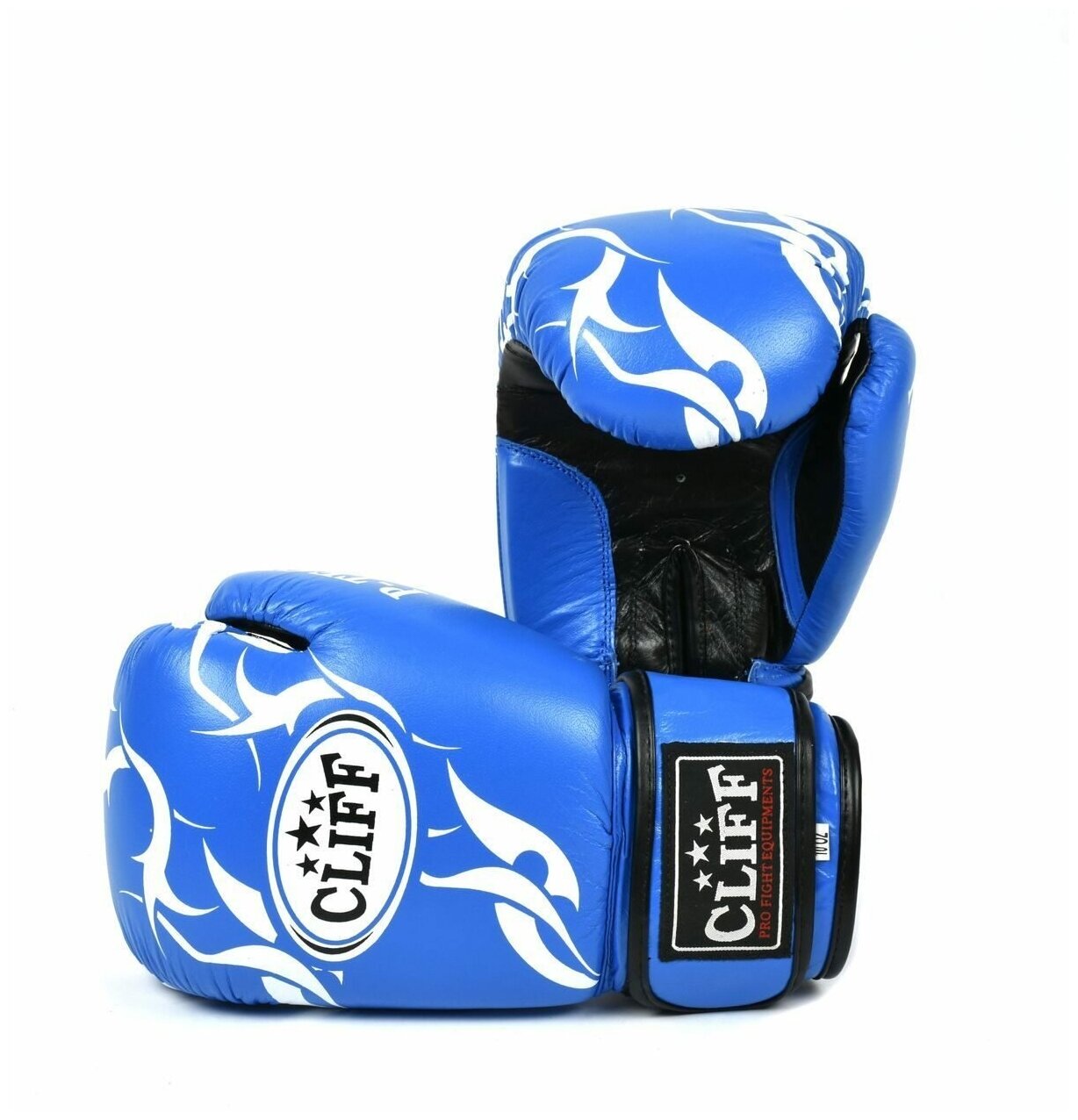 Перчатки бокс P.TECH (кожа) 8 oz цвет: синий