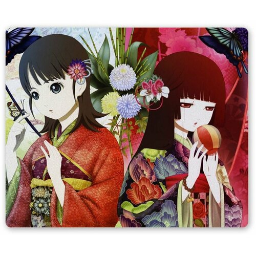 Коврик для мышки прямоугольный Jigoku Shoujo Mitsuganae Ai Enma & Yuzuki Mikage