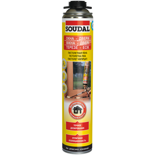 Монтажная пена Soudal 113986 750 мл летняя 1 шт. пена монтажная soudal 45 12 750 мл soudal