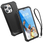 Противоударный чехол Catalyst Crux Case with MagSafe для iPhone 14 Pro, цвет Черный (Stealth Black) (CATCRUX14BLKMP) - изображение