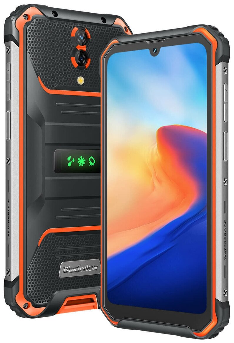 Смартфон BLACKVIEW BV7200 ORANGE 128 Гб RAM 6Гб оранжевый Наличие WiFi Наличие 3G LTE Наличие 4G OS Android 12.0/Screen 6.1" Dual SIM 1xUSB type C Камера 50MP+8MP 8MP Battery 5180 мА/час BV7200ORANGE - фото №3