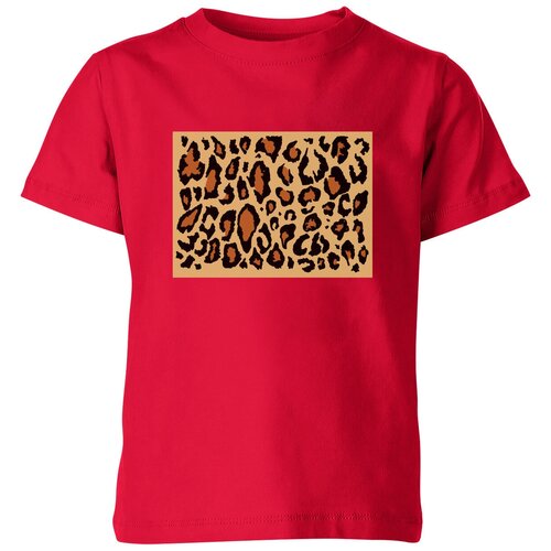 Футболка Us Basic, размер 12, красный мужская футболка леопардовые пятна шкуры узор коричневый s серый меланж