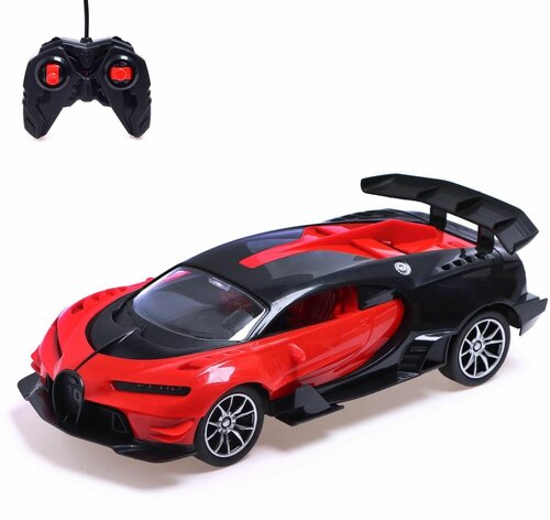 Машина игрушка радиоуправляемая Широн, 1:16, работает от батареек, цвет красный