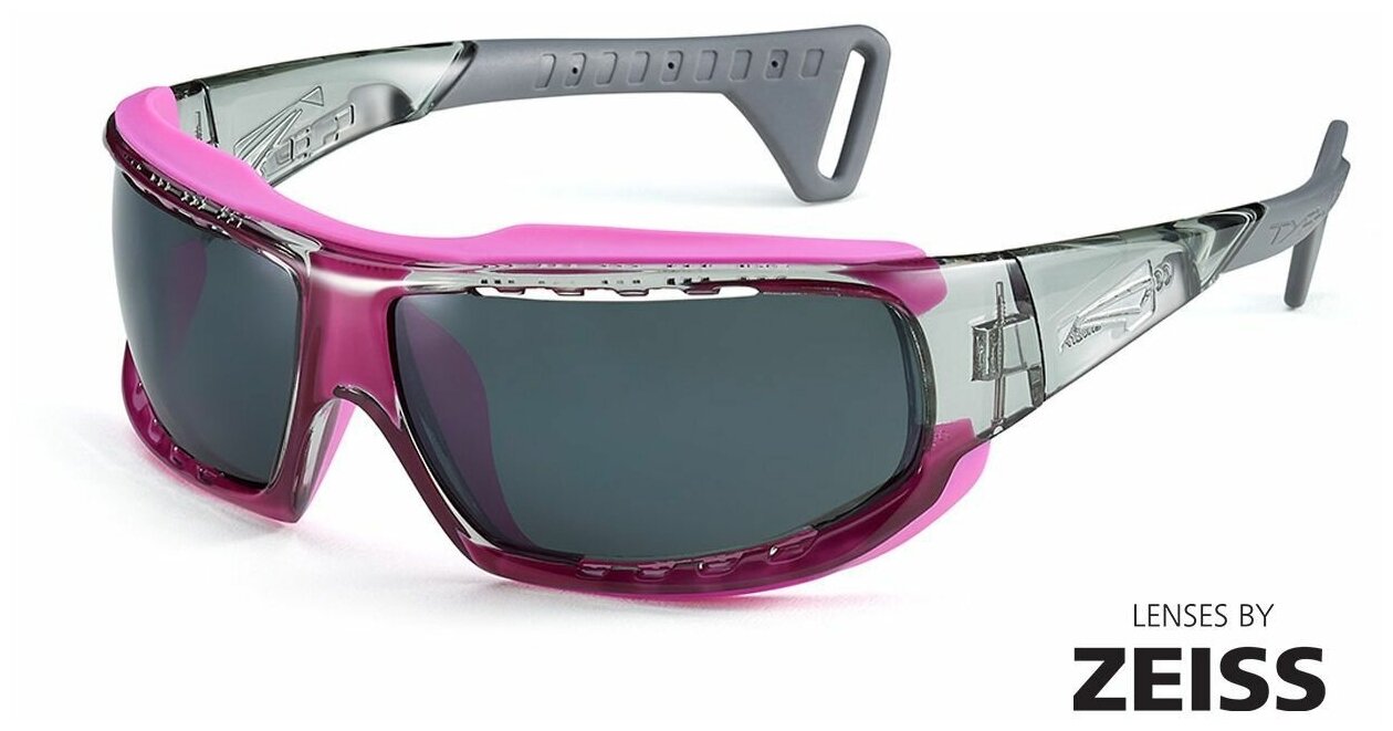 Солнцезащитные очки LiP Sunglasses  LiP Typhoon / Gloss Trans. Grey / Pink / Zeiss/ PA Polarized / Tri-Pel Methane Smoke