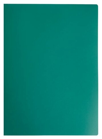 Папка на 2 кольцах Staff 40 мм, зеленая, до 300 листов, 0,5 мм (225723)